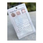QUEEN AKSESUAR Yeni trend moda taşlı yüz tırnak süsleme sticker yapışkan yıldız ay boncuk