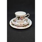 Queen Anne Yeşil Pembe Floral Vintage Çay Fincanı 3 Parça - 200 ml