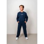 Queen Kids Erkek Çocuk 8147 Pantolon Indigo Mavi - 12 - 13 Yaş