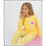 Queen Kids Queenkids Kız Çocuk 92592 Pijama Takım Sarı Papatya - 12 - 13 Yaş