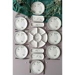 QUEEN Nazende Model Rölyefli 8 Kişilik 19 Parça Modern Kahvaltı-Brunch Takımı