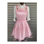 Queen of Aprons BOYAMA ATÖLYE BARİSTA KUAFÖR GÜZELLİK SALONU PEMBE ŞEFFAF KORUMALI ÖNLÜK