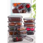 Queens Kitchen 400-670-1200 ml 12'li Saklama Takımı