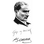 Queentrend Trendonline Gazi Mustafa Kemal Atatürk Geçici Vücut Dövmesi