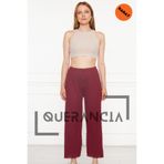 querancia Kadın Bordo Rahat Fitilli Pantolon