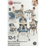 Quero Yummy 12in1 Mama Sandalyesi 12 Özellik Portatif Çalışma, Oyun Masalı Çok Fonksiyonlu Mama Sandalyesi