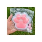 QUEVİLİY 10 CM Kedi Patisi-taba Sukuşi - Squishy Pati- Tüylü Pati - Stres Oyuncak (PEMBE)