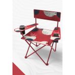 Qufi Katlanır Kamp Piknik Sandalyesi Rejisör Koltuğu - Kırmızı - 6456 Ecorce Tube Marron - Polyester