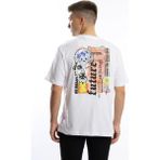 Quhox Erkek Oversize Fit Future Baskılı Basic Tişört Beyaz - M