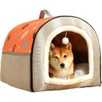 Quick Bura Köpek Kulübesi Sıcak Kedi Villası Köpek Yarı Kapalı Ev Yuvası Dört Mevsim Evcil Hayvan Yuvası Kedi Yuvası Köpek (Yurt Dışından) - Açık Pembe