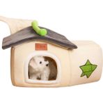 Quick Bura Villa Evcil Hayvan Yuvası Orman Kulübesi Sonbahar Ve Kış Sıcak Köpek Evi Eğlenceli Çift Açık Kedi Kulübesi Nem Geçirmez (Yurt Dışından) - Beyaz