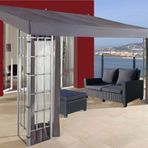 QUICK STAR-Duvar Çadır Pergola 3x4m Antrasit için HIZLI YILDIZ Değiştirme Çatı