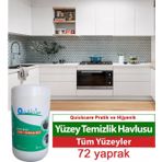 Quıckcare Dezenfektanlı Yüzey Temizlik Havlusu 72 Yaprak- Limon Kokulu