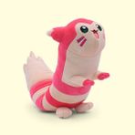 Quickly Qucikly Pokémon 47CM Uzun Kuyruklu Sıçan, Iskelet ve Bükülebilir Peluş Oyuncak (Yurt Dışından)