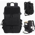 Quickprep 45L Taktik & Spor Sırt Çantası | Su Geçirmez Premium Seri - Siyah