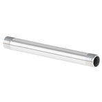 Quickun 304 Paslanmaz Çelik Boru Bağlantı Elemanı, 1/4" NPT x 1/4" NPT Erkek Dövülebilir Ucu Dökme Boru 20,32 cm Uzunluk