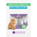 Quik 5li Set - Kedi Kumu Koku Giderici Lavanta Kokulu 25gr x 5