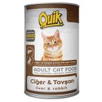 Quik Ciğerli ve Tavşanlı 6x415 gr Yetişkin Kedi Konserve Maması