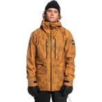 Quiksilver Carlson Stretch Quest Erkek Kahverengi Snowboard Ceketi - XL