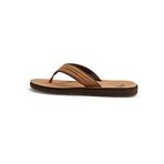 Quiksilver Carver nubuk erkek sandaleti, Tan Pattern 1, 32 EU