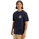 Quiksilver Circle Back SS erkek tişörtü, Koyu lacivert., M
