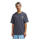 Quiksilver CURVE PALM T-Shirt, M, 5003368671, Gri, Erkek