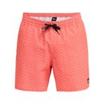 Quiksilver Deniz Şortu Stretch Printed Volley 16", M, EQYJV04217, Hot Coral, Erkek