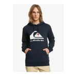 Quiksilver EQYFT04450 BIG LOGO Lacivert Erkek Kapüşonlu Baskılı Sweatshirt