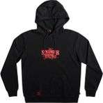 Quiksilver EQYFT04726 X Stranger Things Official Logo Siyah Erkek Kapüşonlu Sweatshirt