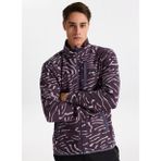 Quiksilver EQYPF03071-NO DESTINATION FZ Mor Dik Yaka Erkek Polar Sweatshırt