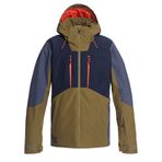 Quiksilver EQYTJ03260 Haki Mission Plus Erkek Snowboard Su Geçirmez Kar Montu