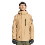 Quiksilver EQYTJ03322 Bej Mission Gore-Tex Erkek Su Geçirmez Snowboard Kar Montu