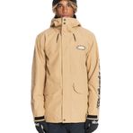 Quiksilver EQYTJ03343 Bej İn The Hood Erkek Snowboard Su Geçirmez Kar Montu