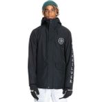 Quiksilver EQYTJ03343 Siyah İn The Hood Erkek Snowboard Su Geçirmez Kar Montu