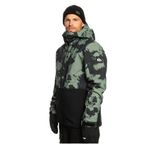Quiksilver EQYTJ03403-GNB2 Yeşil Mission Printed Block Erkek Snowboard Kayak Montu