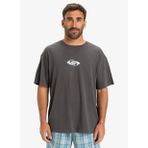 Quiksilver EQYZT08021 GH QS GLOBAL HEAT SS Antrasit Bisiklet Yaka Baskılı Erkek T-Shirt