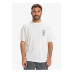 Quiksilver EQYZT08022 GH QS SUNRISE BOWL SS Beyaz Bisiklet Yaka Oversized Baskılı Erkek T-Shirt