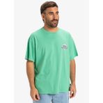 Quiksilver EQYZT08023 GH QS CRYSTAL JET SS Turkuaz Bisiklet Yaka Oversized Düz Erkek T-Shirt