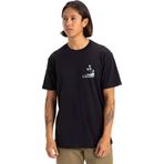 Quiksilver EQYZT08057-KVJ0 Palm Lines Ss Siyah Günlük Stil Erkek T-shirt