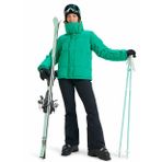 Quiksilver ERJTJ03545-SNOW WINTER REBEL JK Yeşil Kadın Waterproof Kayak Montu