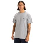 Quiksilver Erkek Basic SS Tee Young Men T-Shirt, Açık Gri/Heather, XL