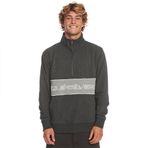 Quiksilver Erkek Bold Omni Qz kapüşonlu sweatshirt, Siyah/Erika, L