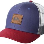 Quiksilver Erkek Easy Does It Snap Back Kamyoncu Şapkası, Lacivert/Kırmızı, Tek Beden