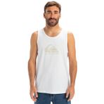 Quiksilver Erkek Ev Comp Logo Tank Tişört, Beyaz, L