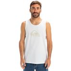 Quiksilver Erkek Ev Comp Logo Tank Tişört, Beyaz, S