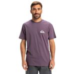 Quiksilver Erkek Ev Mini Logo SS Tişört (1'li Paket), Vintage, Mor, M