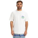 Quiksilver Erkek Everyday Surf Tee SS tişört (1'li paket), Beyaz - Kar Beyazı, S