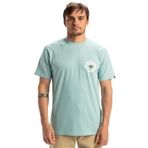 Quiksilver Erkek Evo Roads Kısa Kollu Tişört, Akifer, L