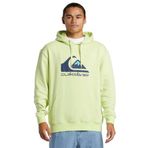 Quiksilver Erkek kapüşonlu kazak, büyük logolu kazak, Gölge Limonu, M