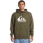 Quiksilver Erkek kapüşonlu kazak, büyük logolu kazak, Üzüm yaprağı, XXL